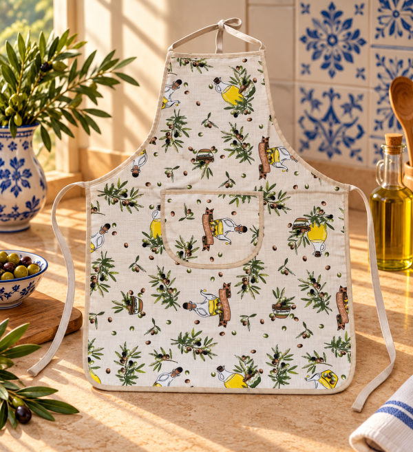 Portuguese kitchen apron olives