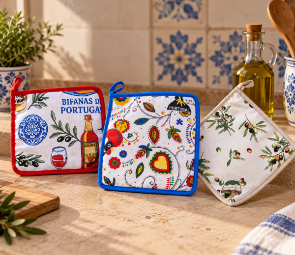 Portugiesischer Topflappen aus 100 % Baumwolle – Made in Portugal