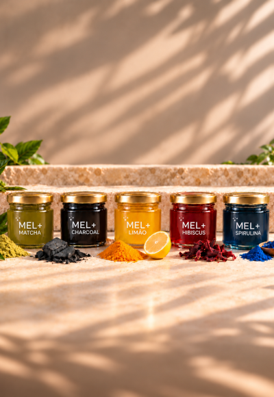 Conjunto de Degustação MEL+ – 5 Variedades · 75 g cada