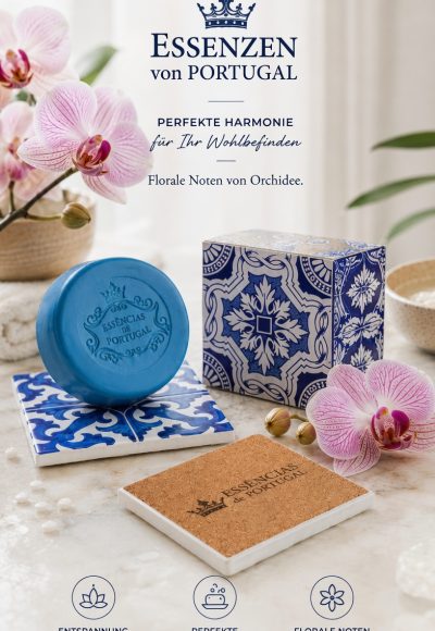 Azulejaria Seifen-Set mit portugiesischem Fliesenmuster