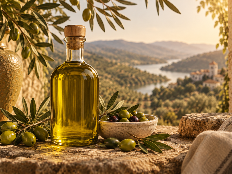 Extra virgin olive oil from Portugal made from Galega olives – balanced, smooth and naturally peppery