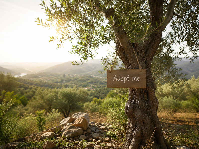 Personalised olive tree sponsorship in central Portugal