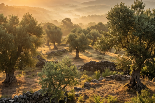 Olivenhain in Portugal